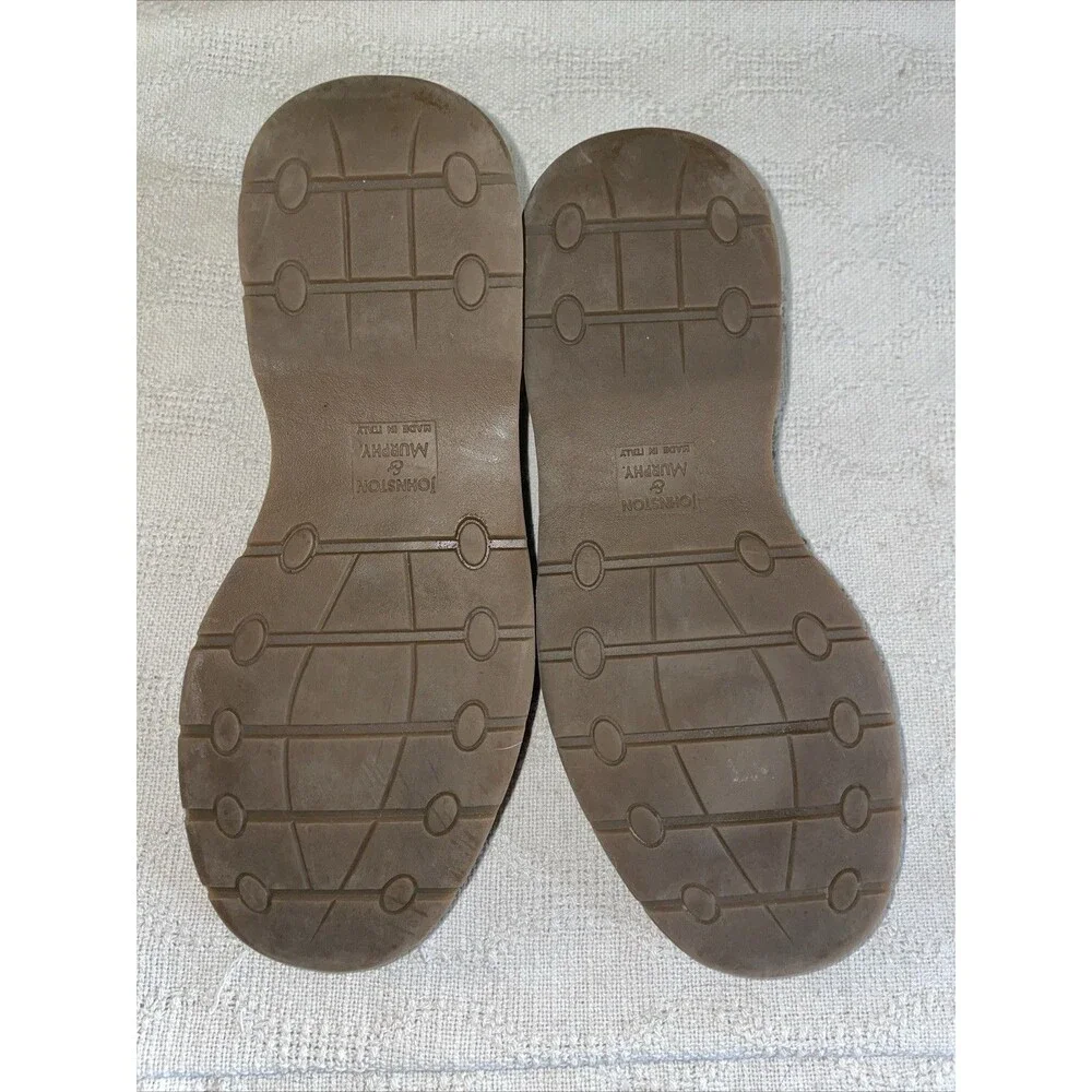 Johnston & Murphy Italy Men’s Casual Shoes Size 11 M Black Leather Going Out